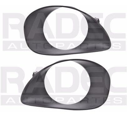 Par Juego Rejillas Fascia Toyota Yaris 2006-2008 C/hoyo Rxc