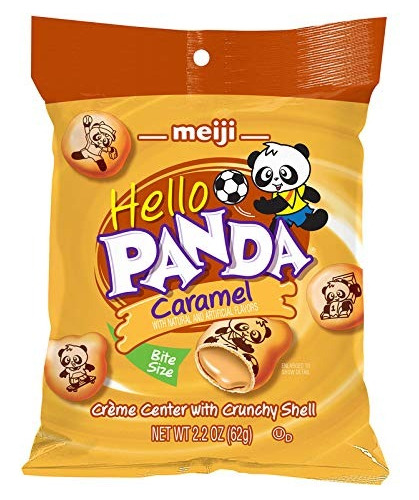 Galletas Meiji Hello Panda Relleno Caramelo 62g Crunchy Shel