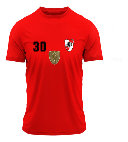Camiseta De River Deportiva Genérica Alternativa  Roja