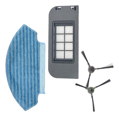 Kit Repuestos Mopa Filtro Cepillo Gadnic Aspiradora Rob00507
