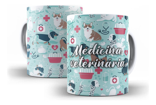 Caneca Medicina Veterinaria Presente Personalizado 106