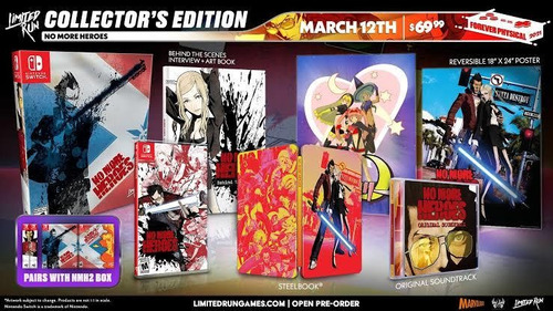 No More Heroes Collectors Edition Limited Run Switch. 