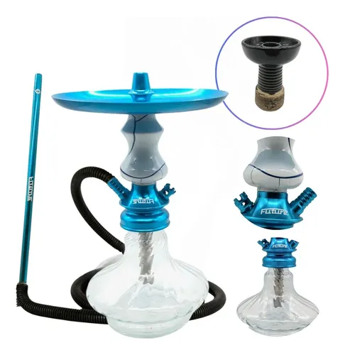 f*u様 64セット Narguile Amazon Hookah New Future Prime Azul Onix White Blue