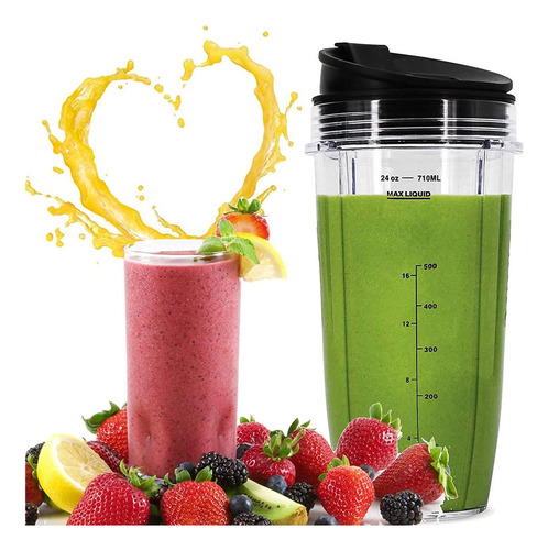 Vasos De 24 Onzas Compatibles Con La Licuadora Nutri Ninja A