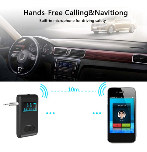 Bt-b9 Receptor Bluetooth Estéreo De Coche Adaptador De