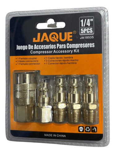 Juego Accesorios Compresores 5pcs Jaque Ja18535