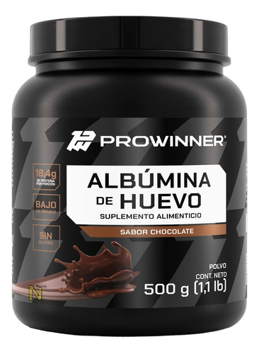 Albumina De Huevo (chocolate 500 Gr) Prowinner