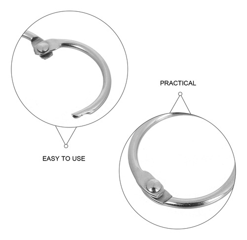 20 Anillas De Encuadernación Que Se Pueden Abrir: Anillos De