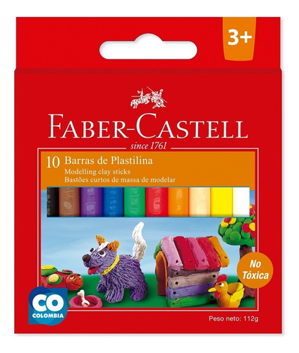 Plastilina Barra X 10 Uds Faber Castell