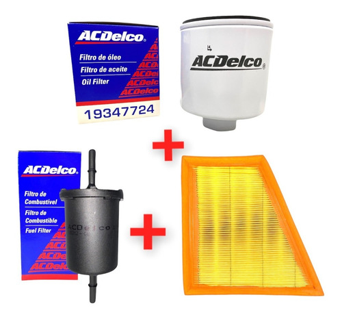 Kit Filtro Aceite Aire Nafta Gol Trend 1.6 Original Acdelco
