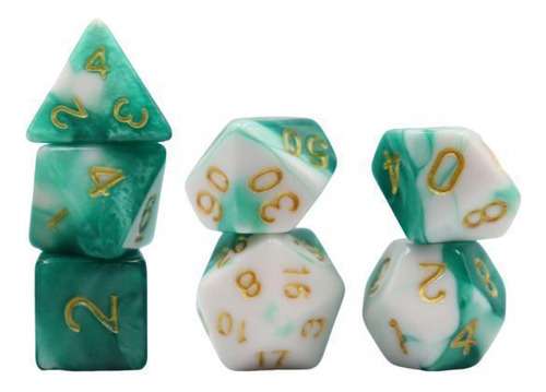 3 Set De Dados Brillantes Para Noches De Juegos, 3 Piezas