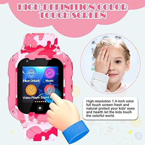Imagen 4 de 7 de Reloj Inteligente P/niños Cjc Impermeable 3-14 Años - Rosa