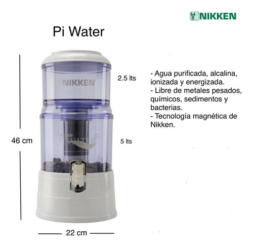 Purificador De Agua Pimag Piwater De Nikken