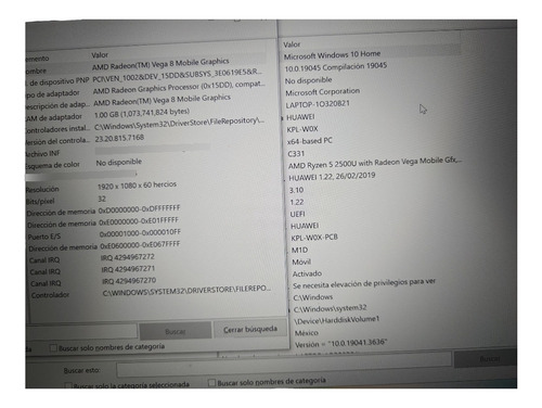 Laptop Huawei Kpl-w00d Matebook D (Usado)