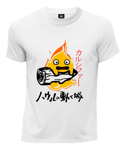 Camiseta Anime Castillo Ambulante Calcifer