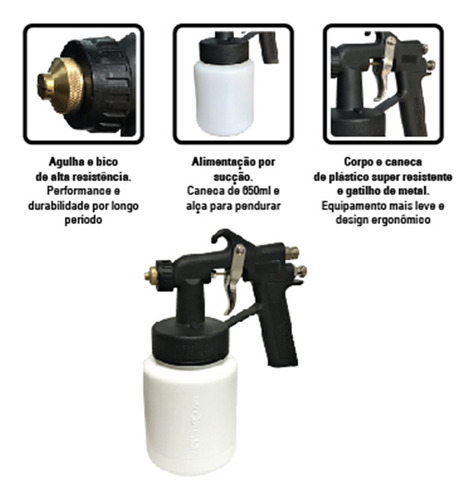 Imagem 2 de 6 de Pistola Ar Direto 1.3 - Uso Geral - Sgt 3290