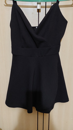 Vestido Negro Corto Con Short