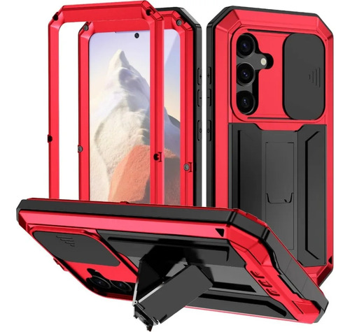 Para Samsung S25 S24 S23 S22 Plus S21 Funda De Teléfono De Metal De Aluminio Ultra Resistente Pantal
