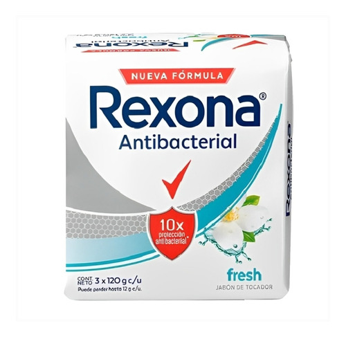 Jabón En Barra Rexona Antibacterial Three Pack