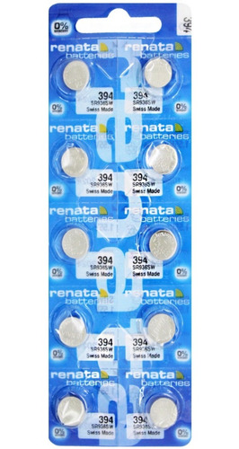 10 X Pilas Renata 394  Sr936sw  Original Suiza Blister Cerra