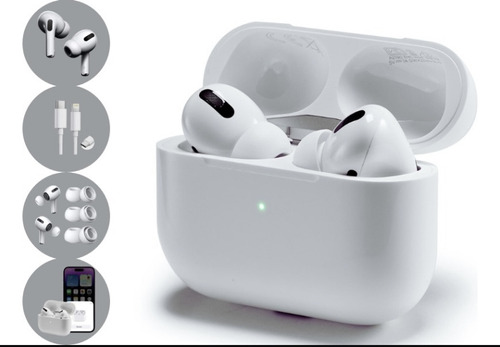 Fone De Ouvido Bluetooth Pro 2 Geração - Linha Premium Cor Branco/Gelo