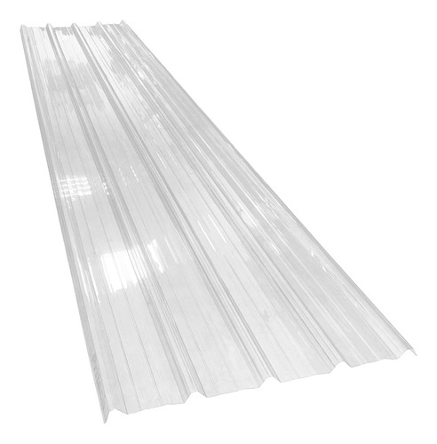 Chapa De Policarbonato Transparente Trapezoidal 3 Mts