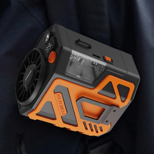Ventilador De Cintura Portátil 6000mah Recargable Con Led