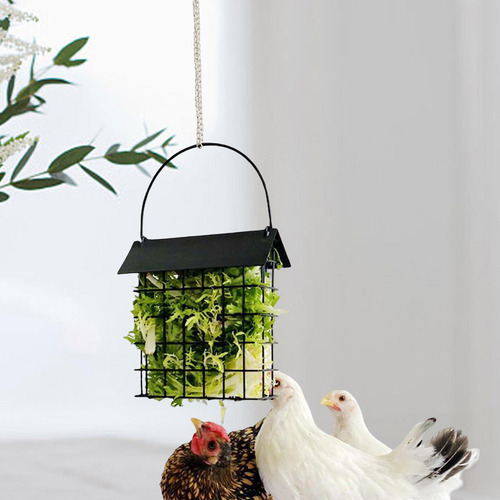 Comedero Colgante Sebo Jaula Soporte Para Gallinas Pollo