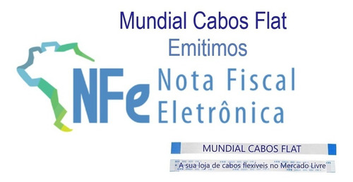 1 Cabo Flat 24 Vias 8cm - P/ Home Theater Samsung Ht J5500wk