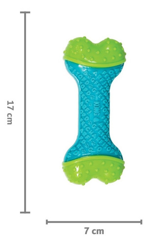 Kong Corestrengt Bone Para Perros Talla M/l Color Azul/verde