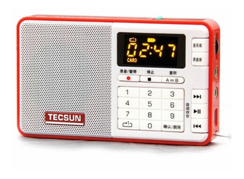 Rádio Gravador Tecsun Digital Q3 Fm/mp3/wma/wav Player