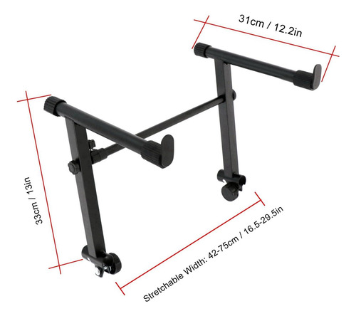 Soporte Para Teclado En L, Elevador Ajustable De 2 Alturas