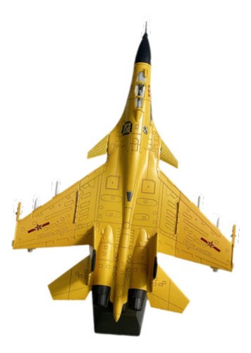 Colección De Modelos De Cazas Fundidos A Presión, Amarillo
