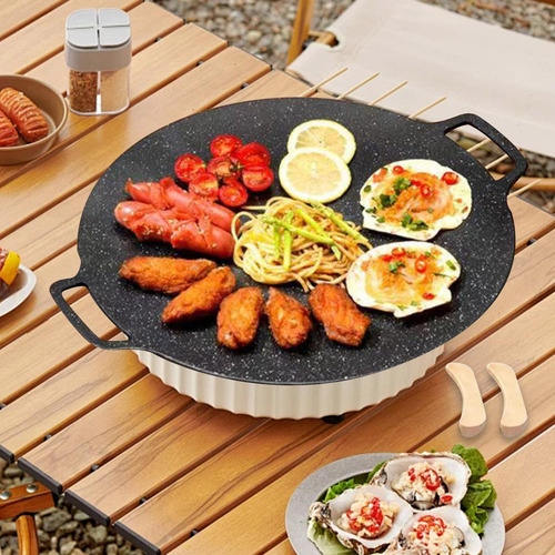 Compatible Sartén De Parrilla Coreana Barbacoa De Barbacoa