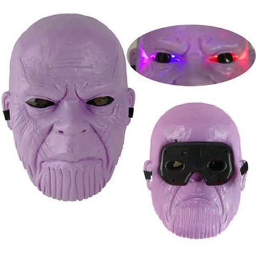 Mascara Led Thanos Tanos Avengers Vengadores Luz Ojos Alucin