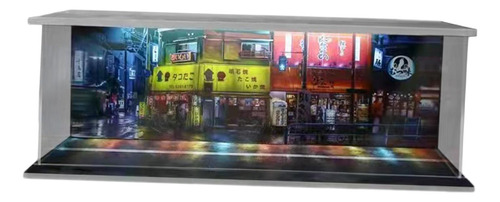 Estuche De Exhibición Con Iluminación Led Ciudad Japonesa