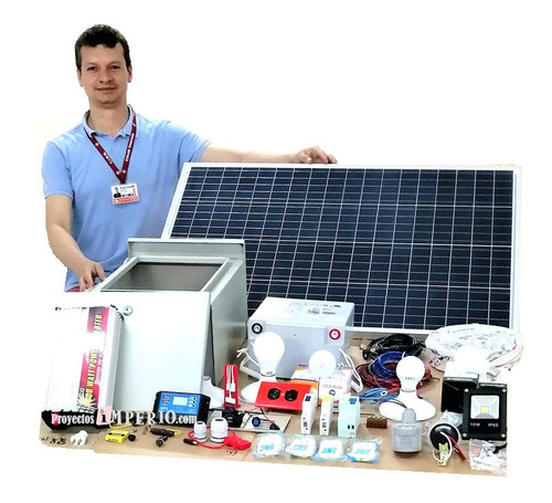 Kit Planta Panel Solar: Bombillos Led Cargador Usb Fuente Tv