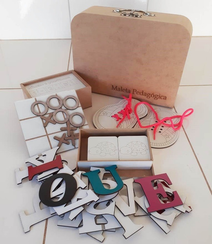 Imagem 1 de 2 de Kit Brinquedo Educativo Em Mdf - Promoção