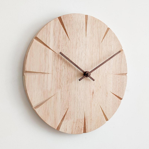 Reloj De Pared De Madera, Regalo Para Amigos Silenciosos,