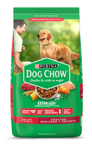 Dog Chow Perros Adultos Razas Medianas Y Grandes 21 Kg