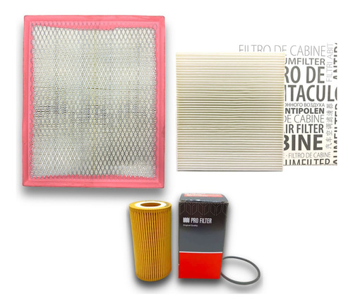 Kit Filtros Aceite Aire Y Habitaculo Vw Amarok V6 3.0 17 -