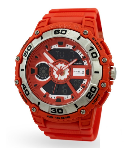 Reloj Q&q Hombre De10j312y Naranja