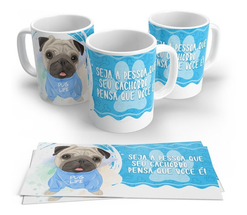 Caneca De Cerâmica Personalizada De Pets - Artes 001 A 005