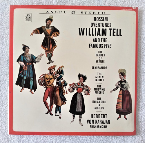 Herbert Von Karajan Lp Rossini Overtures William Tell 