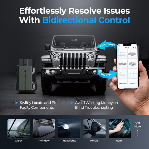 Escáner Bluetooth Obd2 Bidireccional Recomendado Para Ios/an
