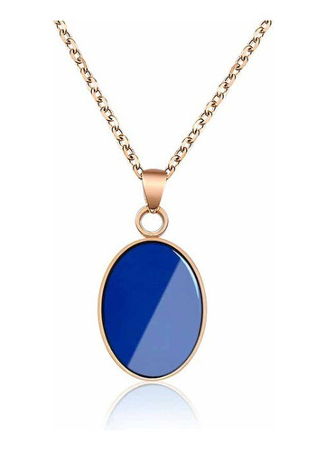 Ebuty-colgante De Energía Bio Para Mujer, Joyería  Oval Blue