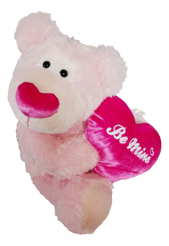 Peluche Oso Rosa Corazon Be Mine 50cm Walmart