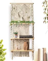 Comprar Estantería Colgante Boho De 3 Niveles Para Plantas Y Decorac