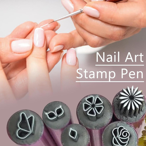 Wf Herramienta Para Estampar Uñas Juego Bolígrafos Para Esta