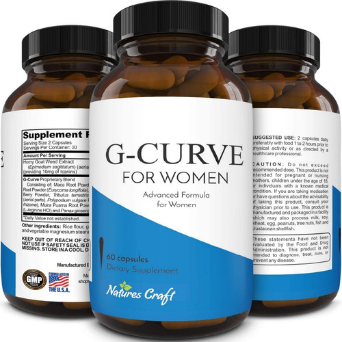 Aumenta / Levanta / Senos / Bustos / Glúteos / Gcurve 60cap